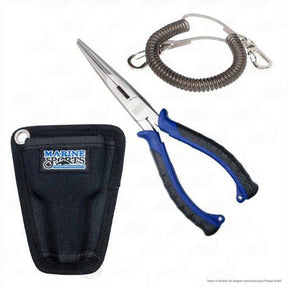Alicate de Pescador Marine Sports Fishermans Pliers Com Bainha para Cintura e Salva Alicate