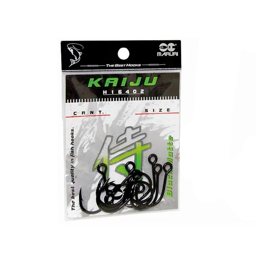 Anzol Inline Maruri Kaiju Black H16402 N°3/0 Cartela com 10 Unidades