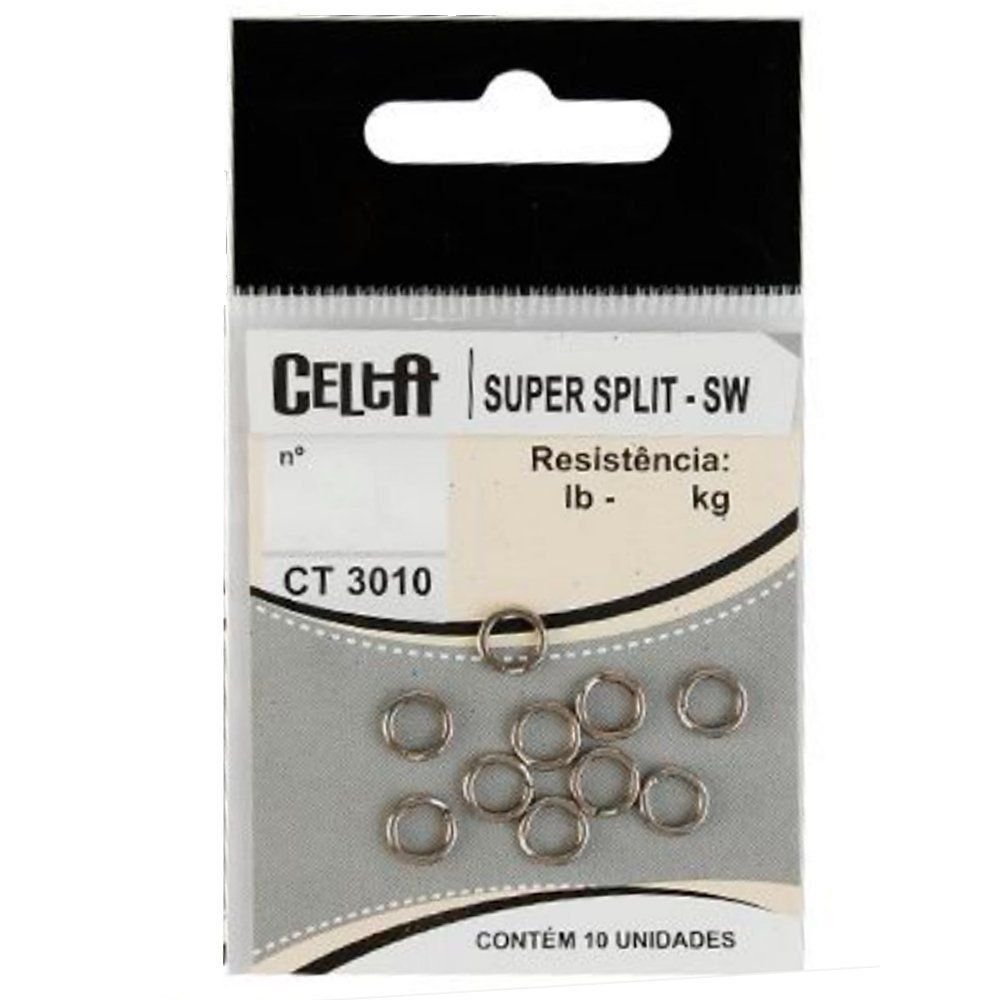 Argola Super Split SW Celta CT3010 Nº12 245lb Cartela com 6un