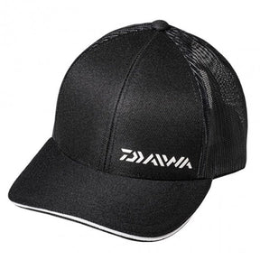 Boné Daiwa Preto e Branco com Tela