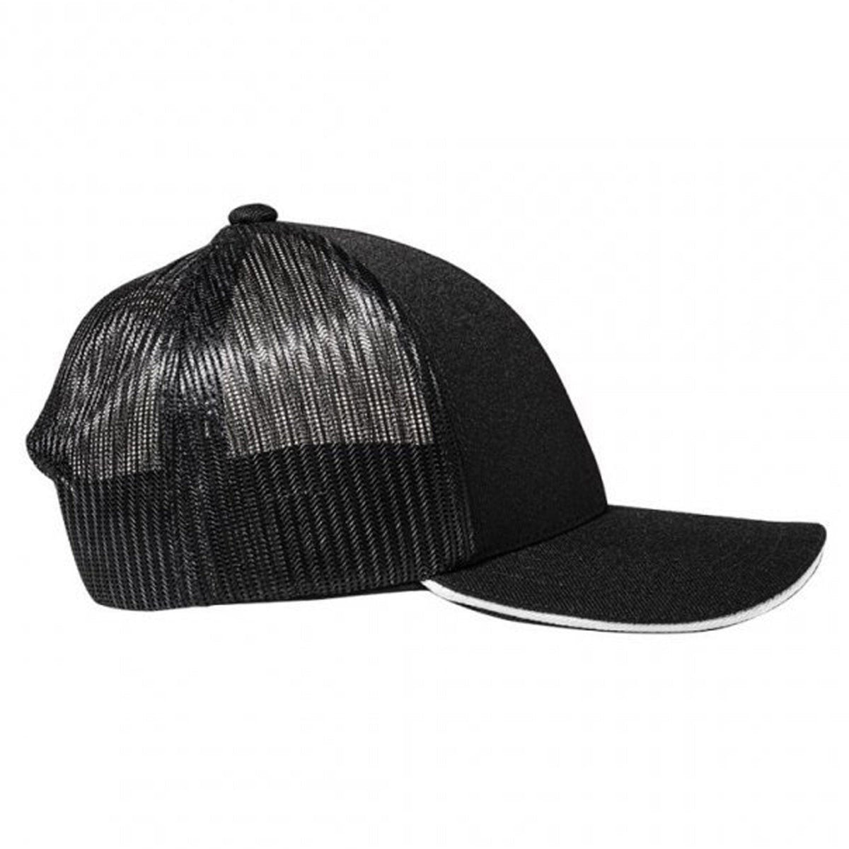 Boné Daiwa Preto e Branco com Tela