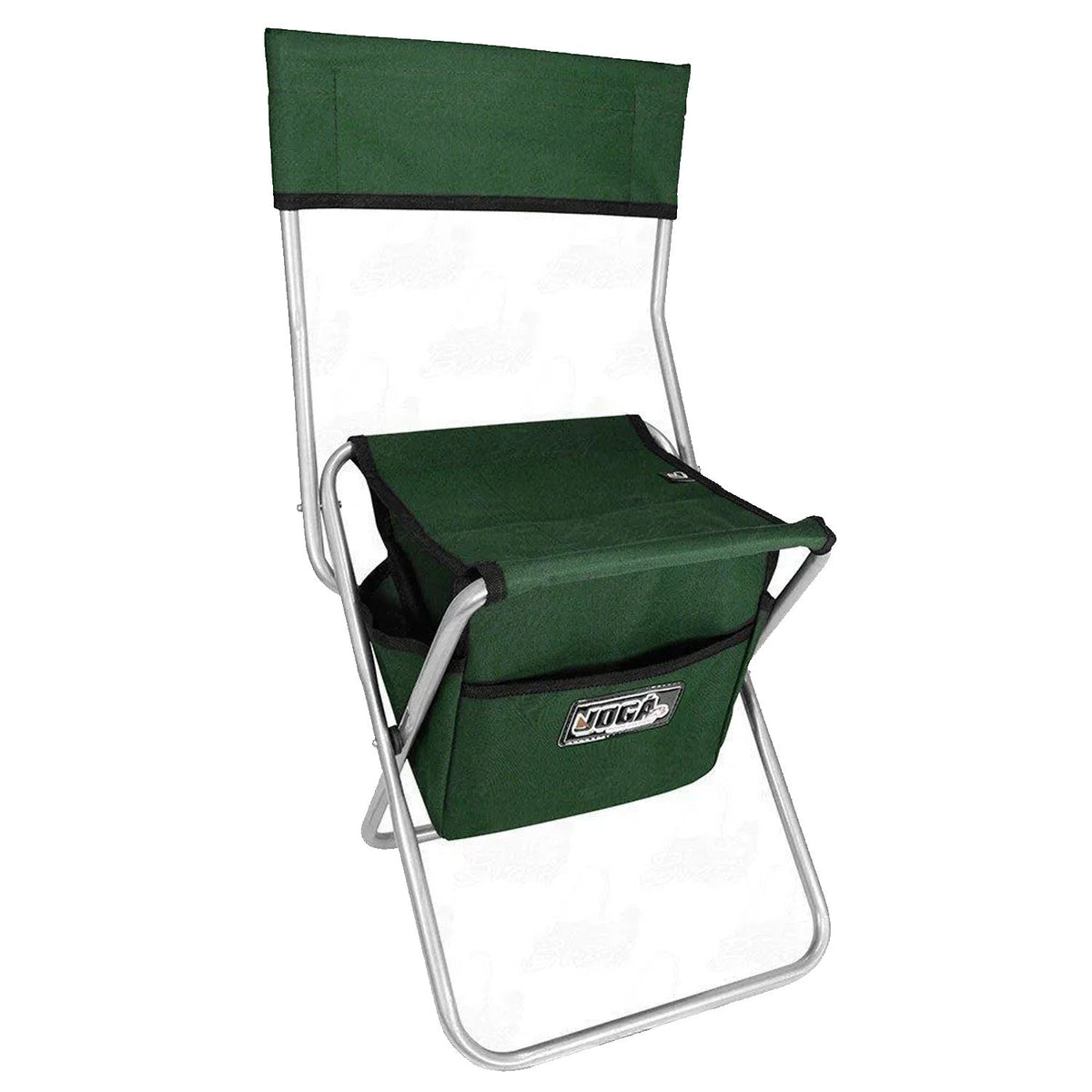 Cadeira Com Bolsa Dobrável para Pesca e Camping Jogá Cor Verde em Aço Suporta até 105 kg