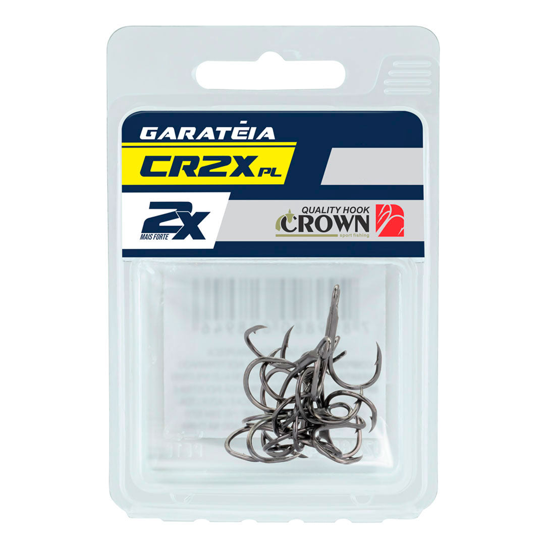 Garatéia Crown CR2X-PL Black Reforçada Tamanho 2 Cartela com 8 Unds