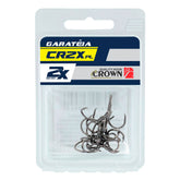 Garatéia Crown CR2X-PL Black Reforçada Tamanho 2 Cartela com 8 Unds