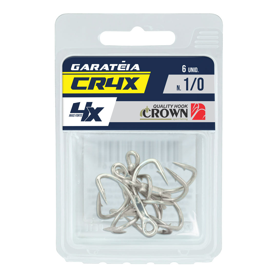 Garatéia Crown CR4X Reforçada Tamanho 4 Cartela com 10 Unds